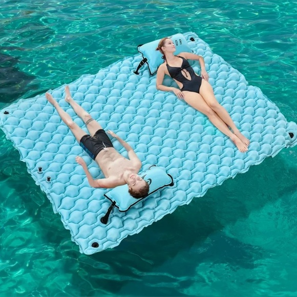 SEBOR Lake Floats for Adults with Pool Hammock 114'' x 90''